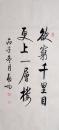 书法作品《欲穷千里目更上一层楼》