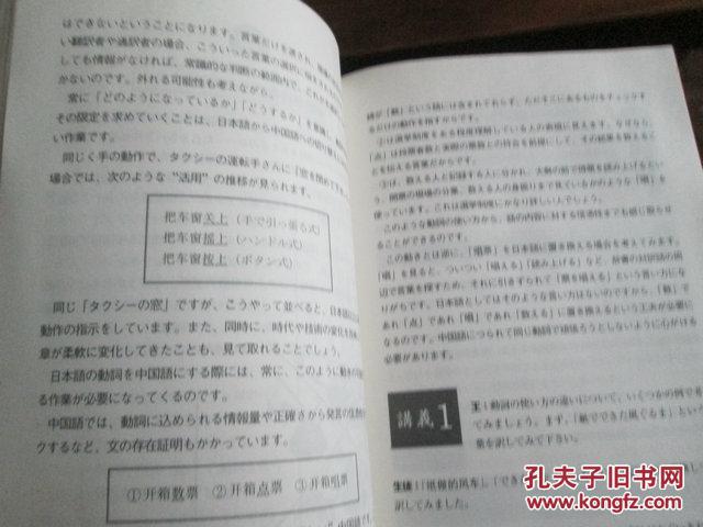 日文原版 中国语翻訳作法―文の理解から訳出のプロセスまで 単行本