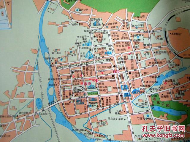 集安旅游交通地图公路交通图五女峰公园导游图景点分布图