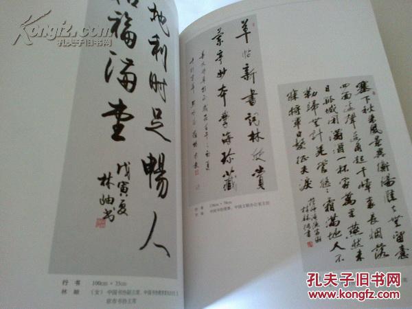 沈善文珍藏书画集书法卷16开扉页有沈善文赠章
