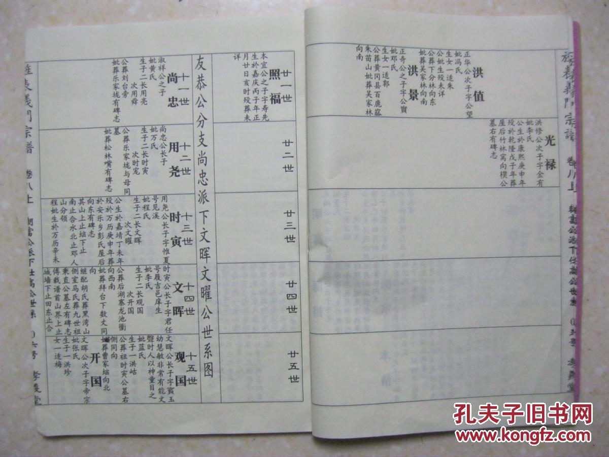 义门陈氏宗谱(卷八上,孝义堂.