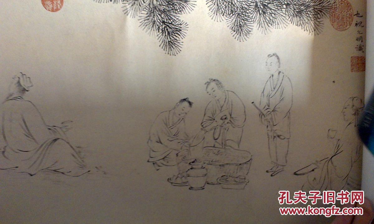 明 唐寅 临李公麟饮中八仙图 散页6张