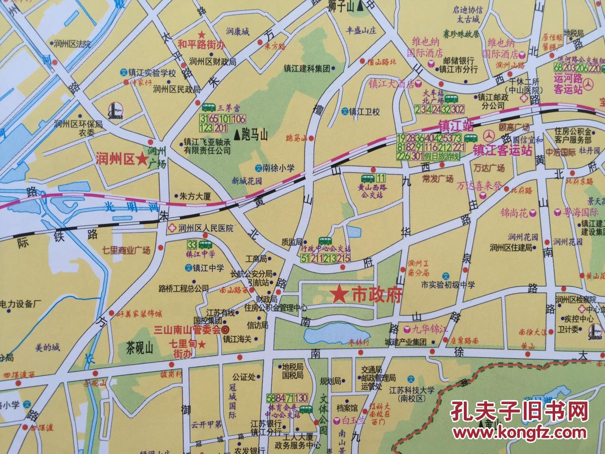 镇江交通旅游图 2017年5月 镇江地图 镇江市地图 镇江