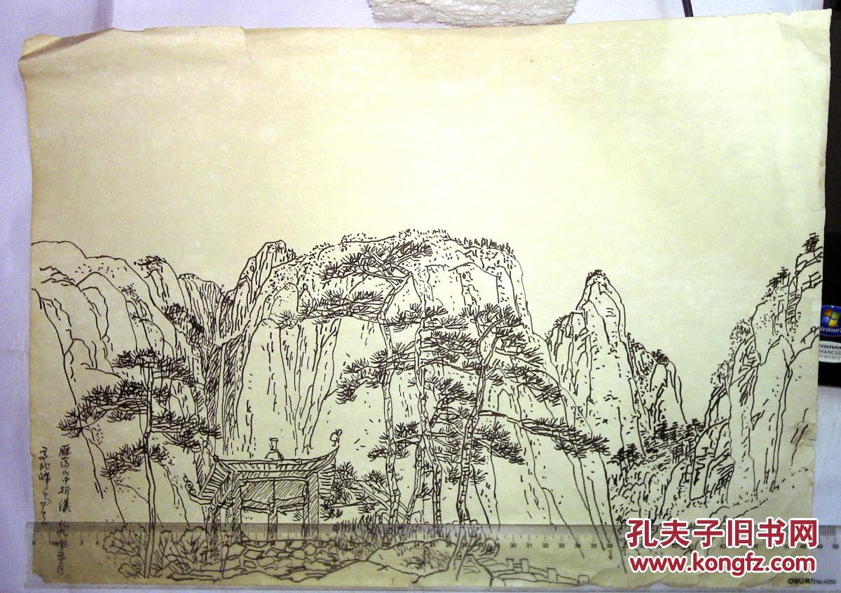 np00220 手画钢笔画5张 颐和园松树 拍品编号:28811905