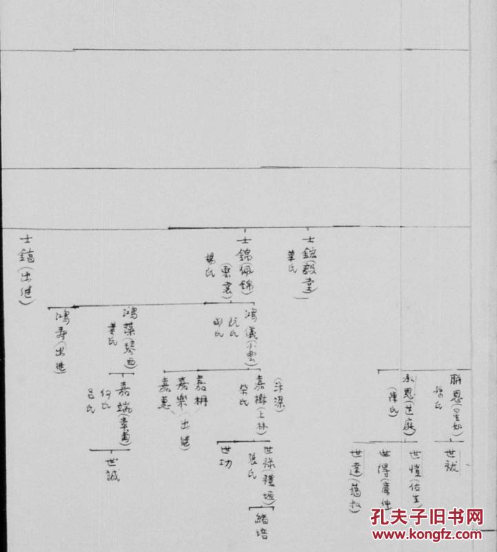 家谱-----徐氏家谱 浙江鄞州迁大兴 (大兴浙鄞徐氏北迁后世系表) 16开