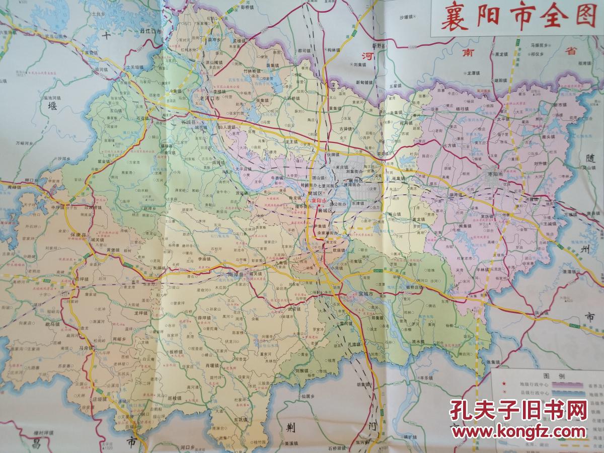 襄阳行政地图