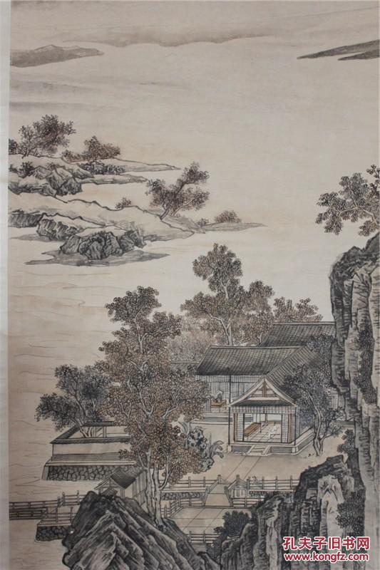 楼阁,山水画 清代著名画家蒲华作品 拍品编号:24175940