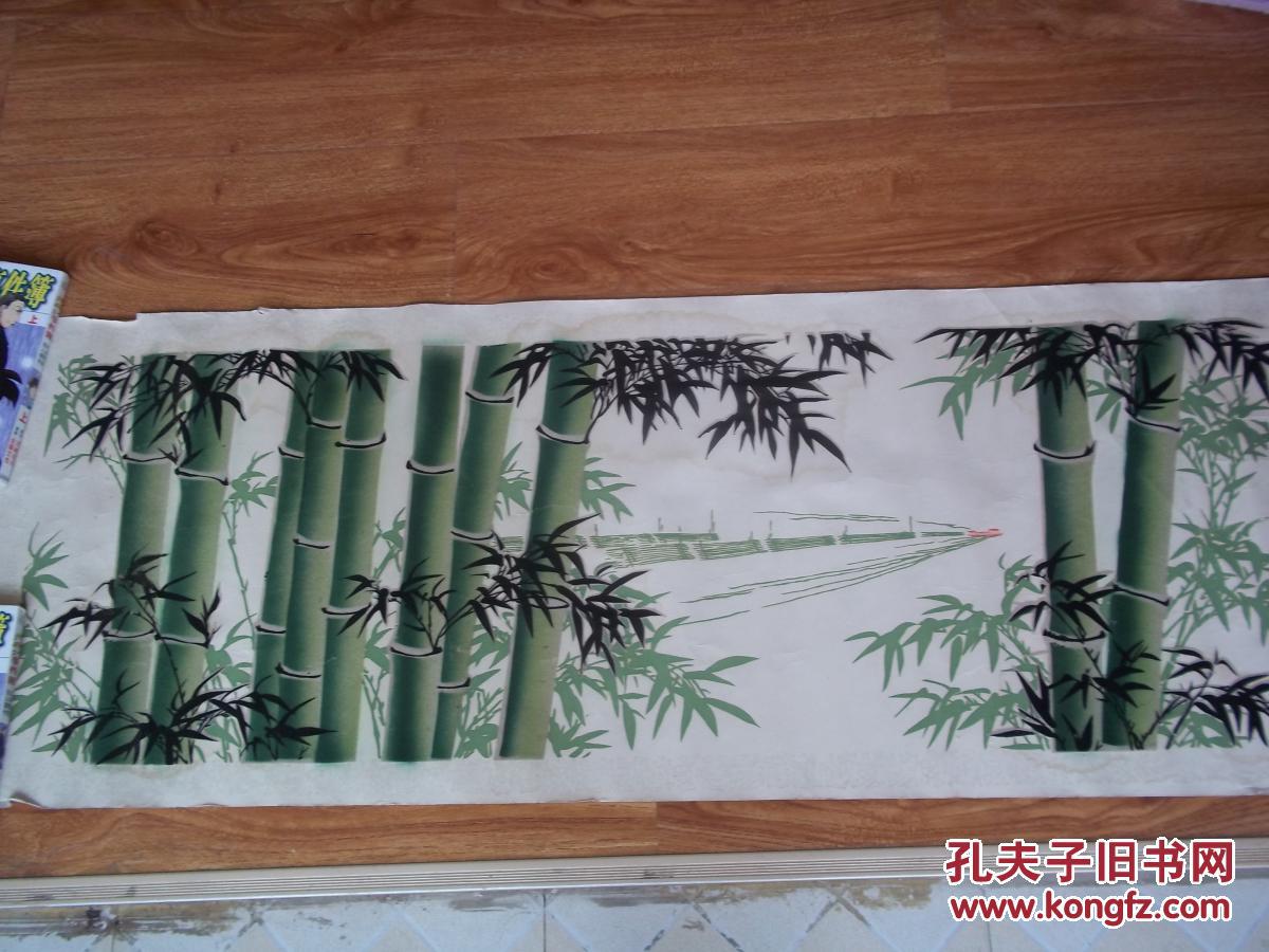 中国绒画:毛竹丰收(107cmx39cm)(应为七八十年代的)