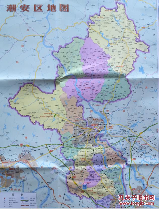 2016最新 潮安区地图 潮安地图 潮州地图 潮州市地图