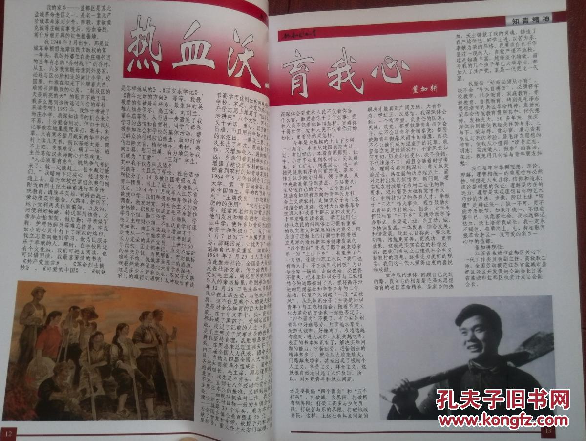 共和国知青2011年总4期封面任毅和,邢燕子,董加耕,刘源,陈逸飞和