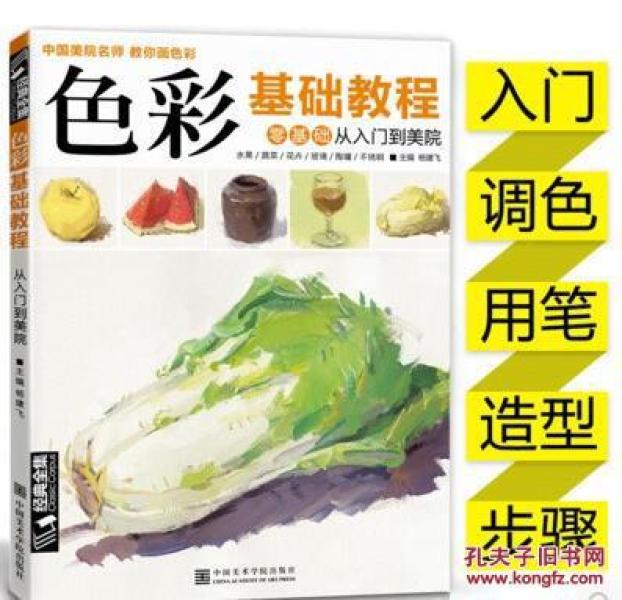 色彩基础教程少儿童水粉画零基础入门静物调色彩经典全集杨建飞
