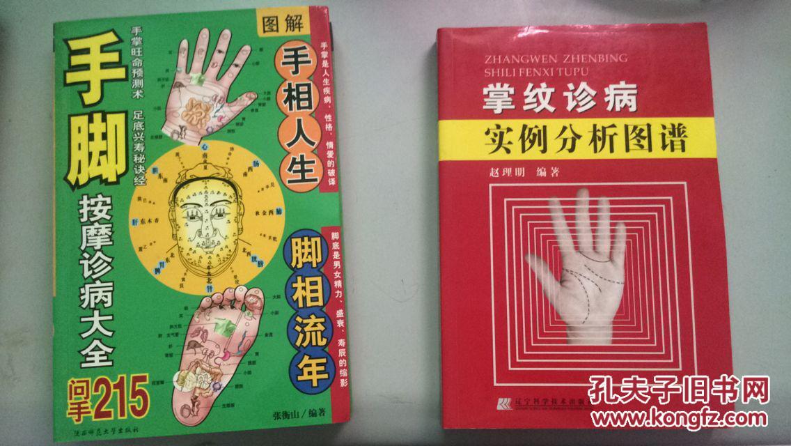 掌纹诊病实例分析图谱 正版现货 干净无笔迹