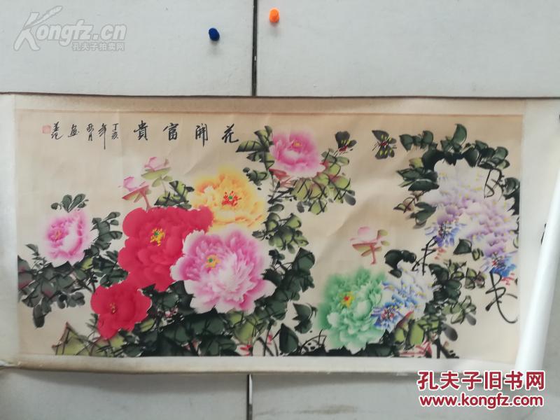 著名画家王铎的牡丹.