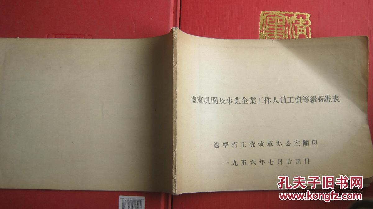 【图】【国家机关及事业企业工作人员工资等级