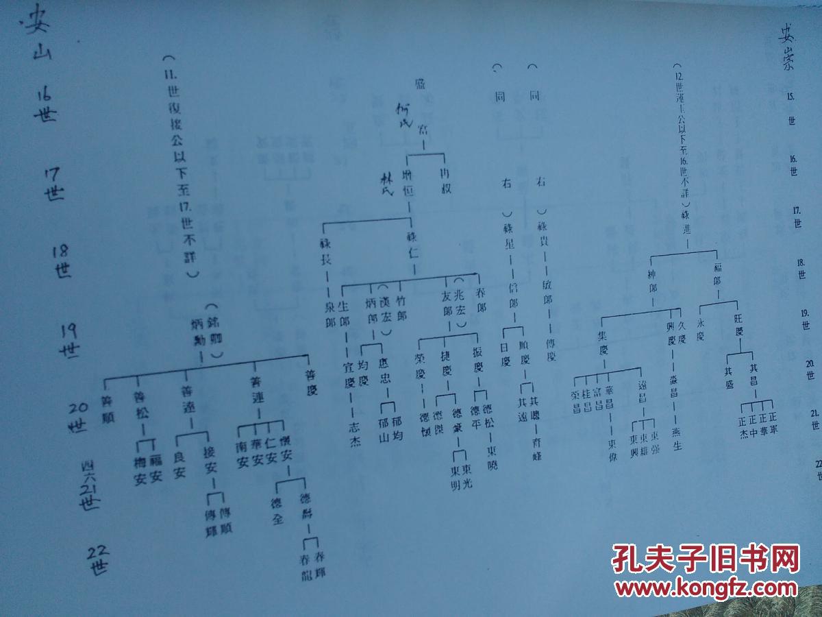 谢氏族谱:梅州开基世系表 西周谢氏始祖申伯公家谱――泰国实业家清春