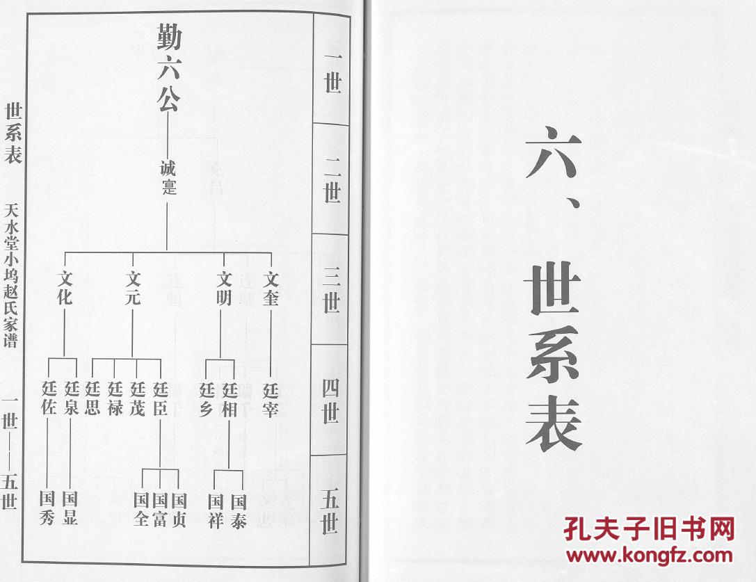 家谱-----赵氏族谱【天水堂】浙江上虞小坞 勤六公支