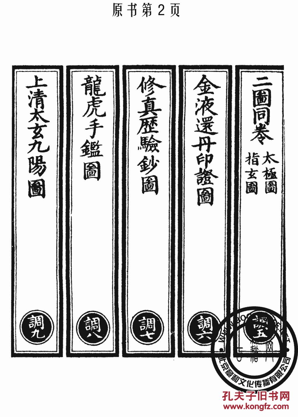 修真太极混元图-修真太极-混元指玄图-金液还丹印证图-修真历验钞图