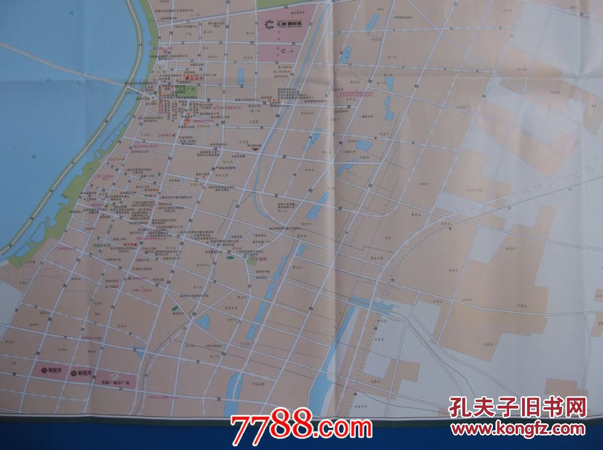 霍邱县交通旅游图-霍邱县全图-霍邱县城区图-对开地图