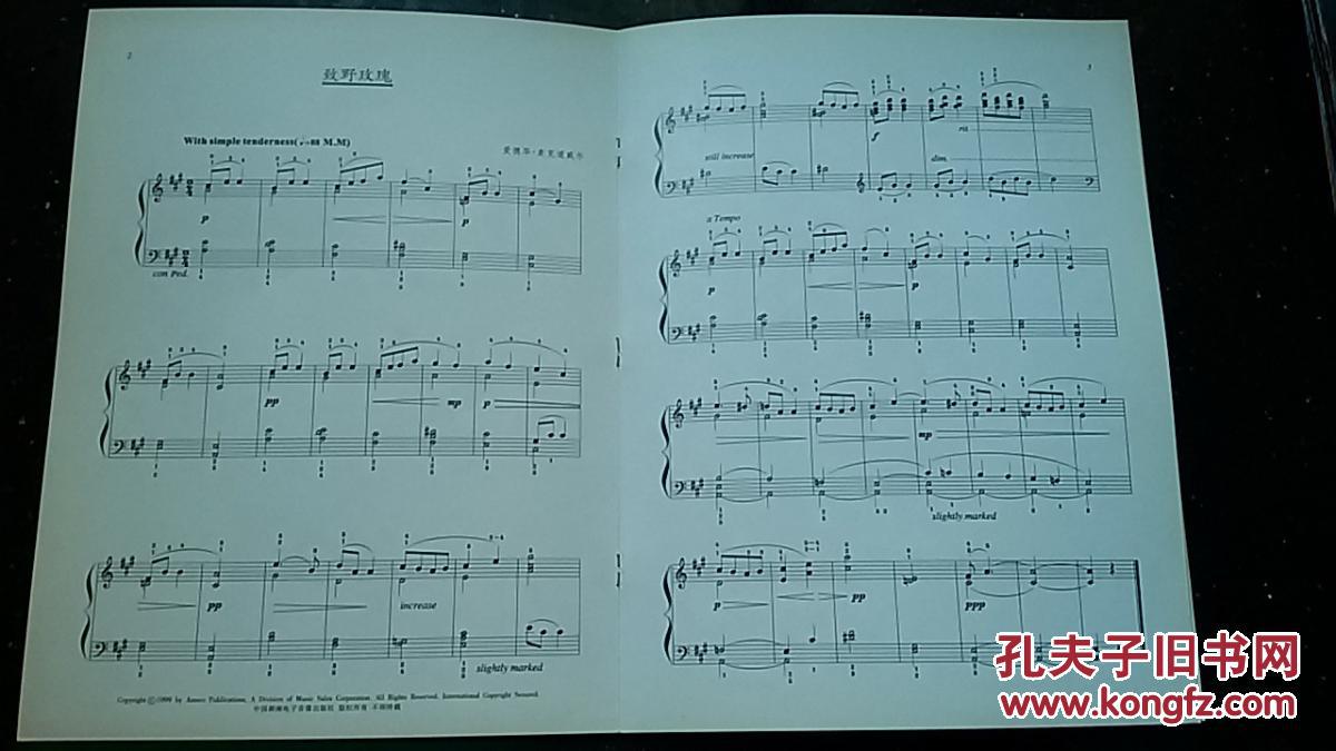 致野玫瑰简谱_致野玫瑰双手简谱(2)