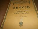 外文老乐谱--SEVCIK School of Violin Technics Op.1