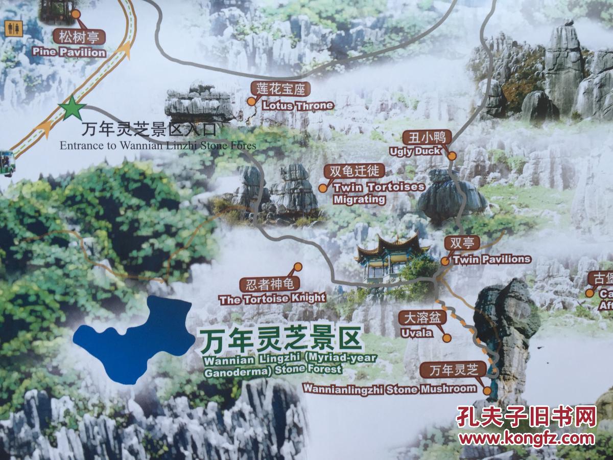 石林导游图 石林地图 石林旅游图