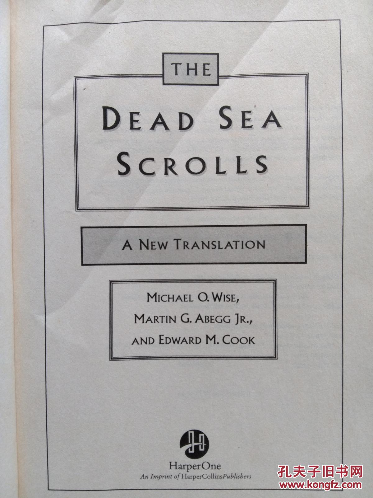 a new translation:the dead sea scrolls (英文原版