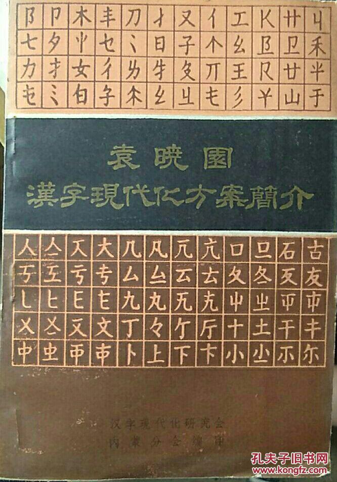袁晓园汉字现代化方案简介