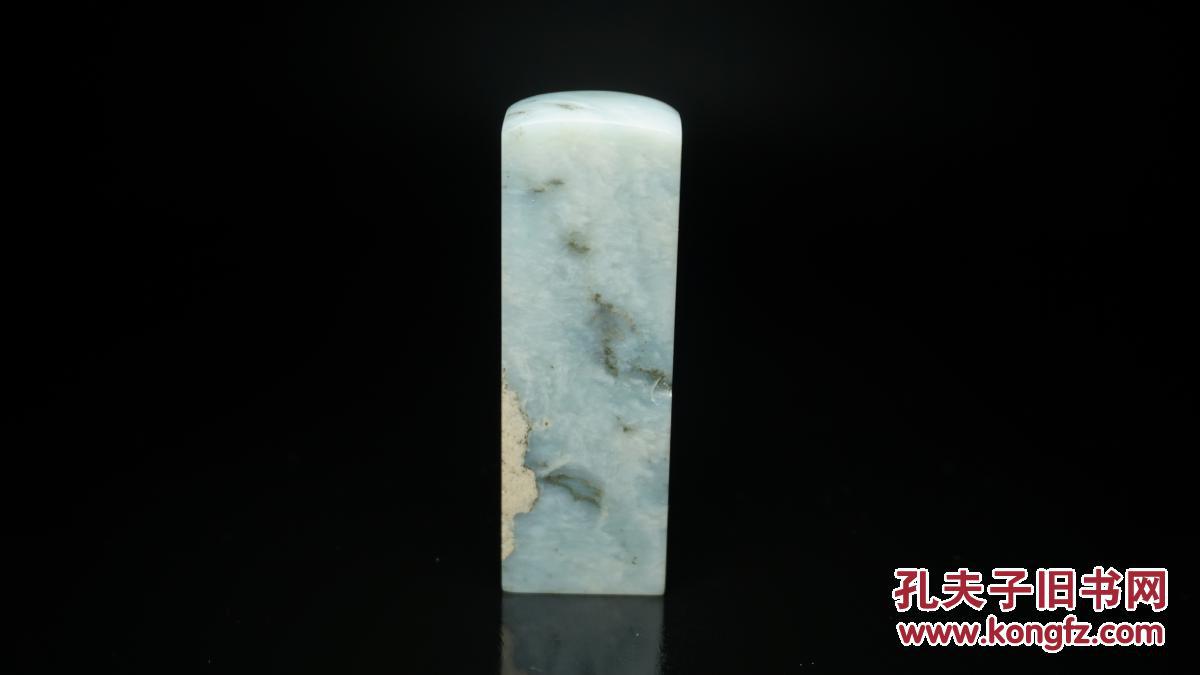 品种石 云南天青石印章石料 色泽一流 品好无裂 质地细腻 石性稳定
