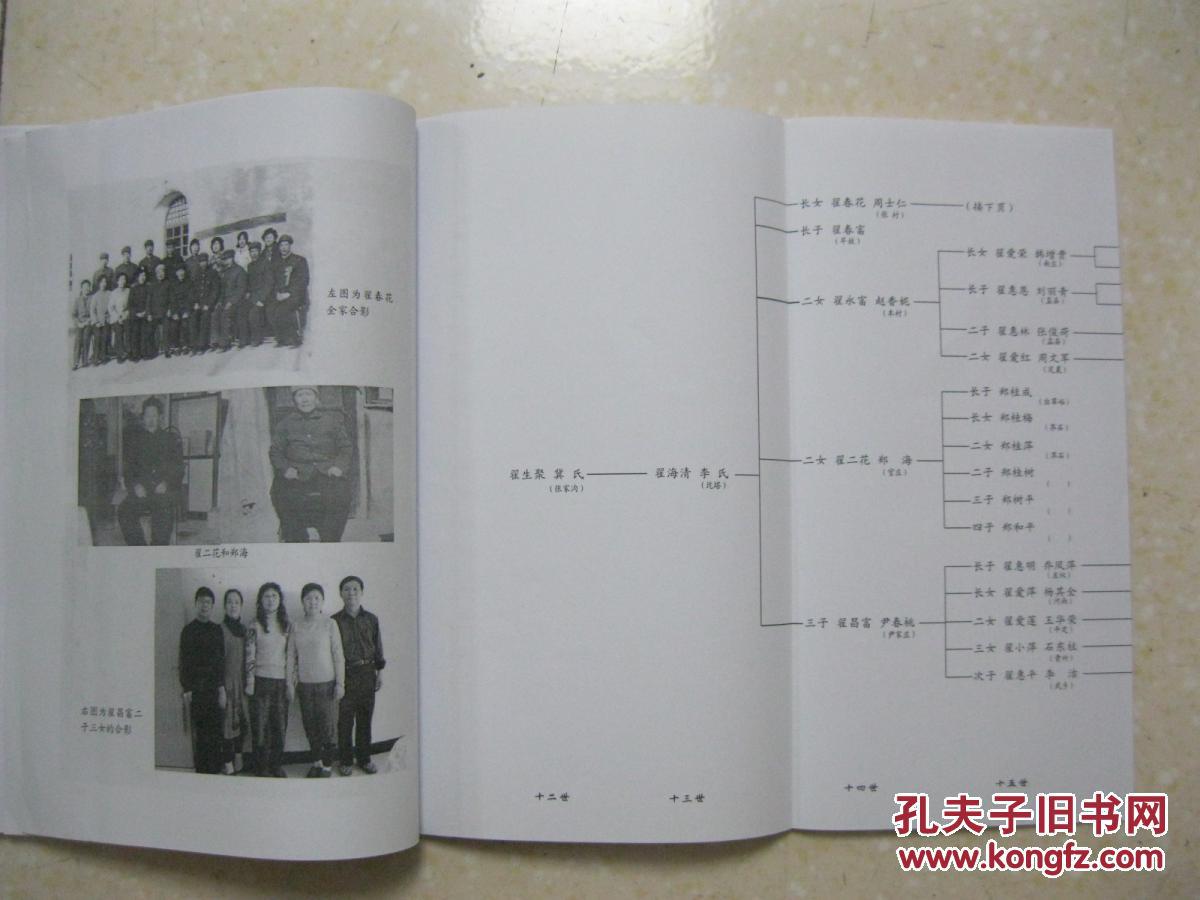 翟氏族谱(家族系谱 山西省寿阳县尹灵芝镇侯家垴村.