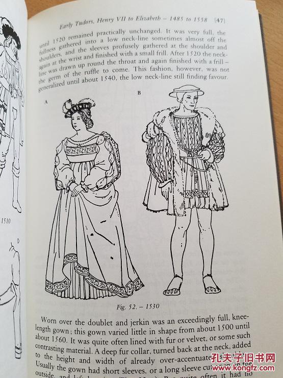 a history of english costume《英国服饰史》