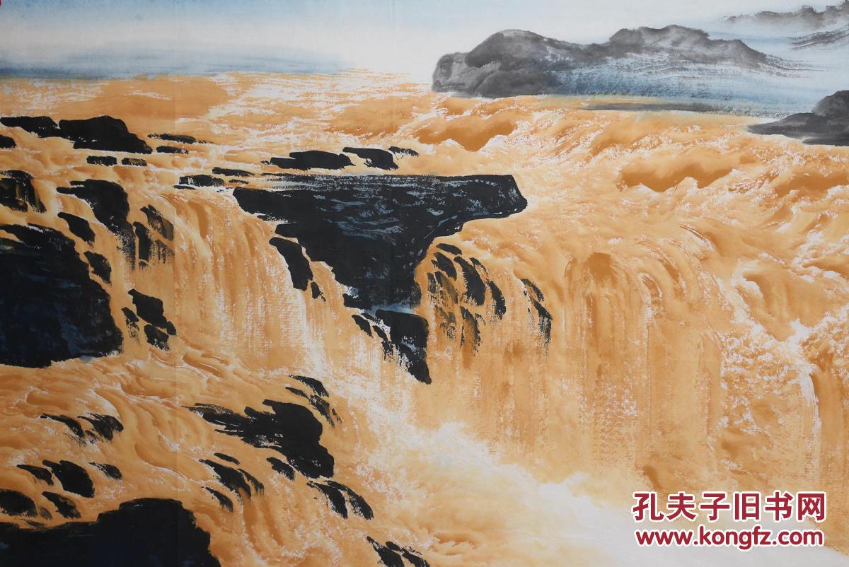 文化部中国画创作中心画家,中国美术家协会会员余老师小八尺【黄河