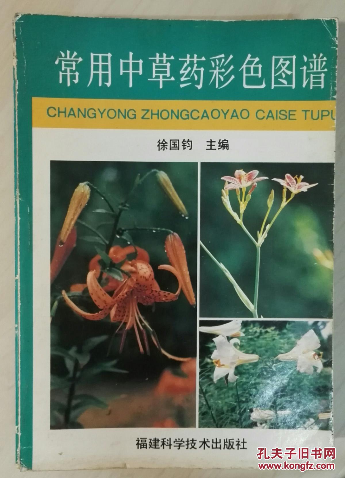 常用中草药彩色图谱(正版书籍,自然旧)