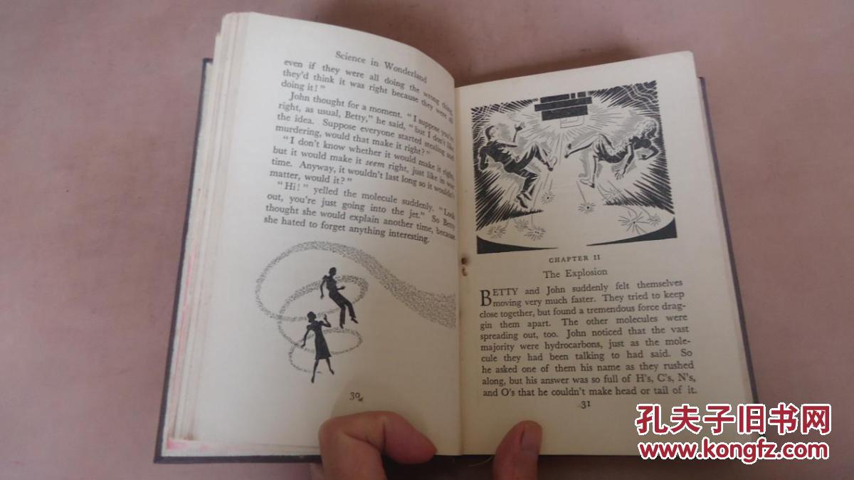 1935年science in wonderland 少儿科普经典《科学奇境记》 珍贵1版1