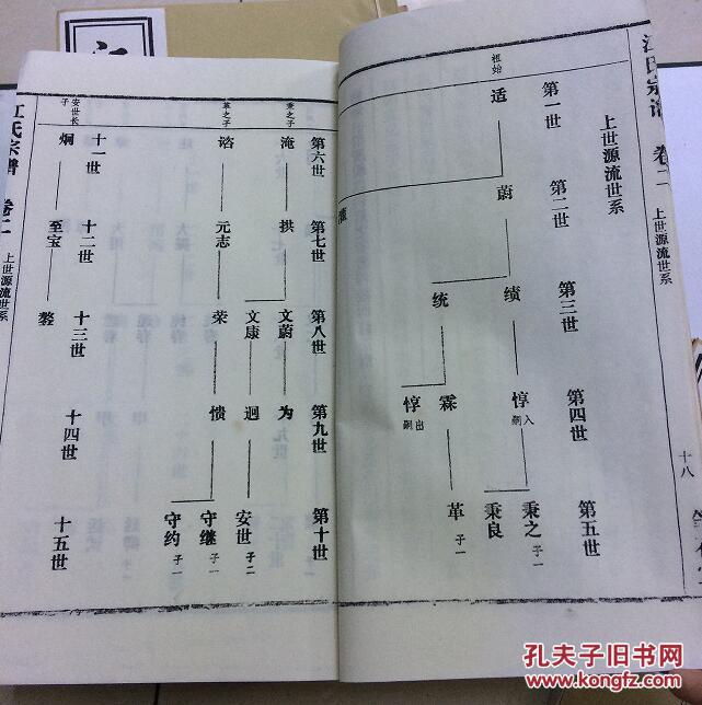 笔花堂出版族谱家谱 2004年版江氏宗谱一套完整