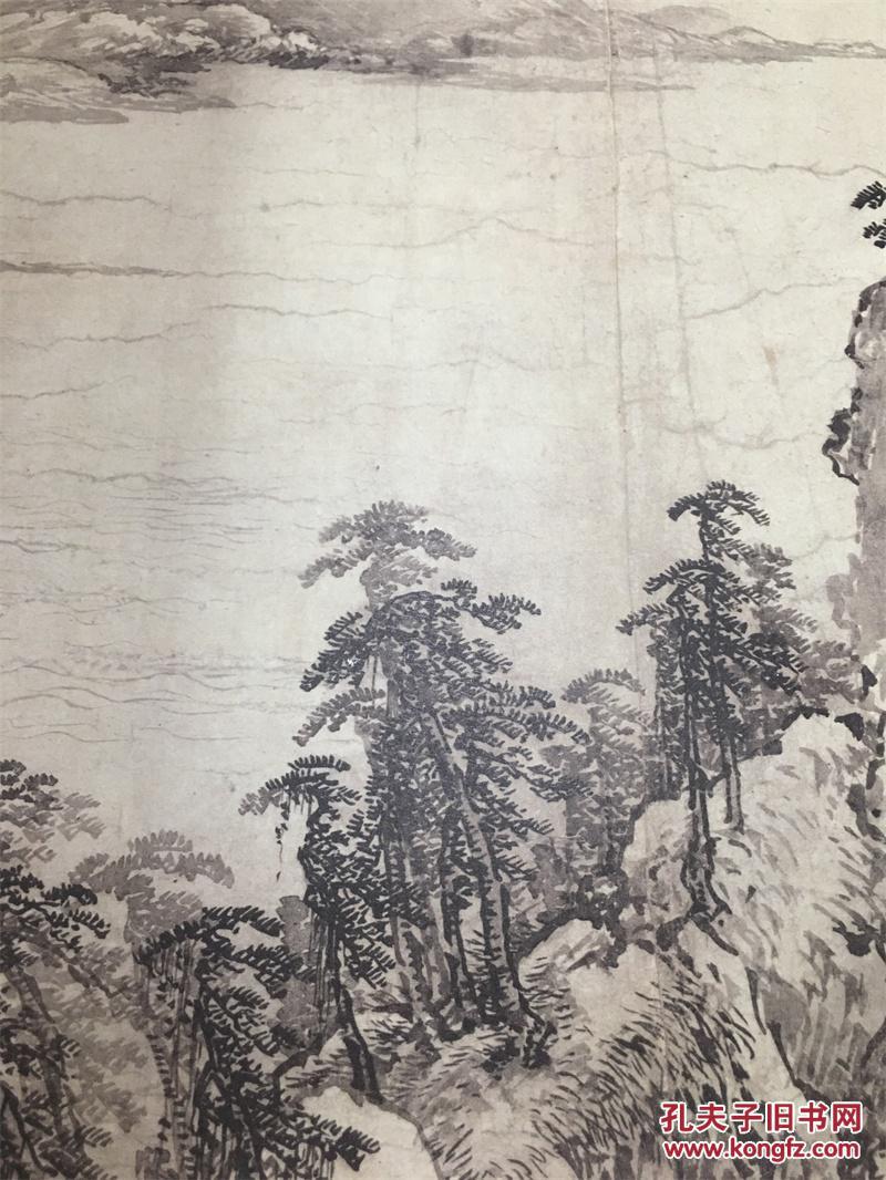 二玄社 沈周《庐山高图》日本原装裱带纸盒木盒 品好 绝版稀见