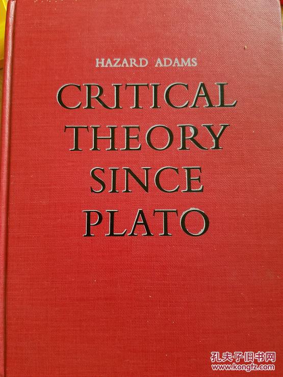 Critical Theory Since Plato: Amazoncouk: Hazard Adams