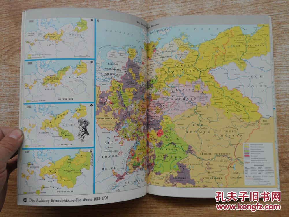 westermanngeschichtsatlas 一本外文地图 【大陆所有地区书款满100元