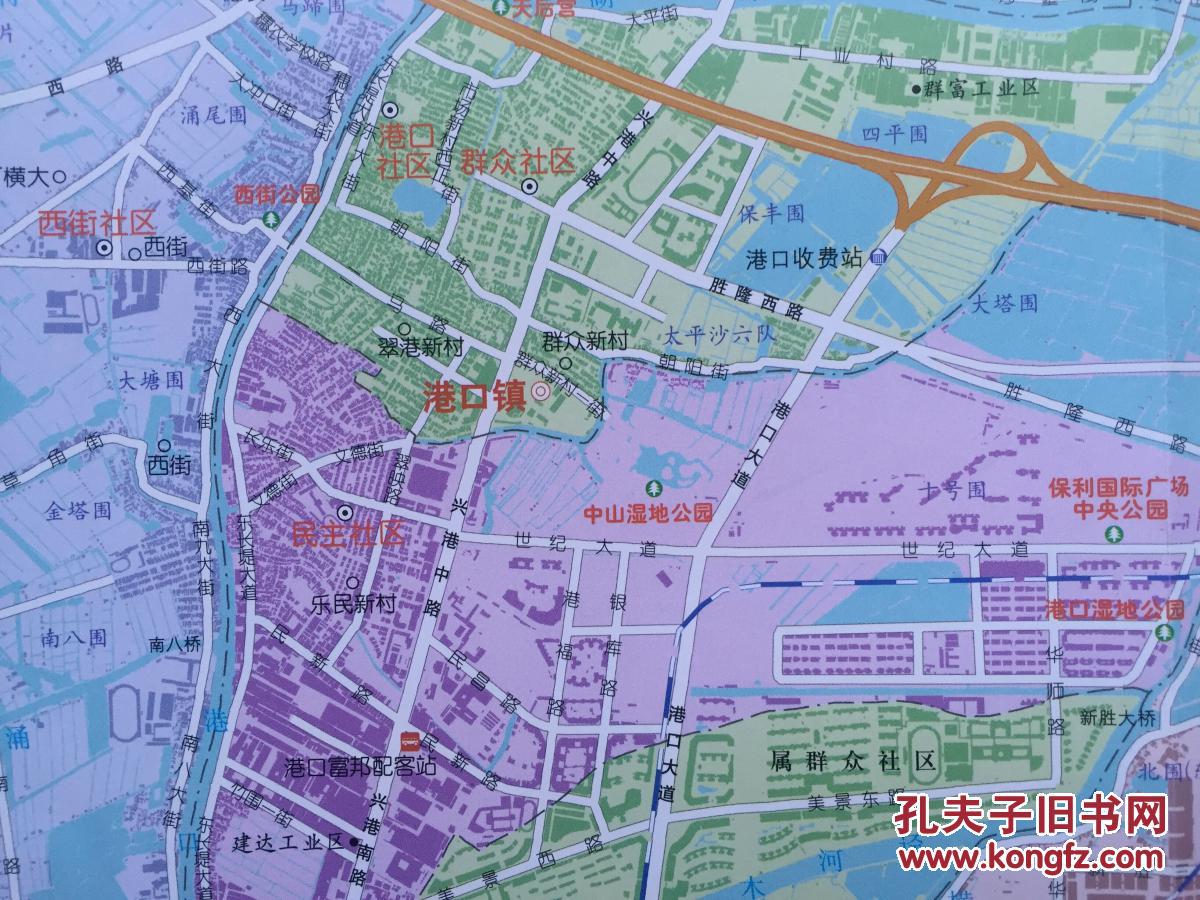 中山市 港口镇地图 中山地图 中山市地图