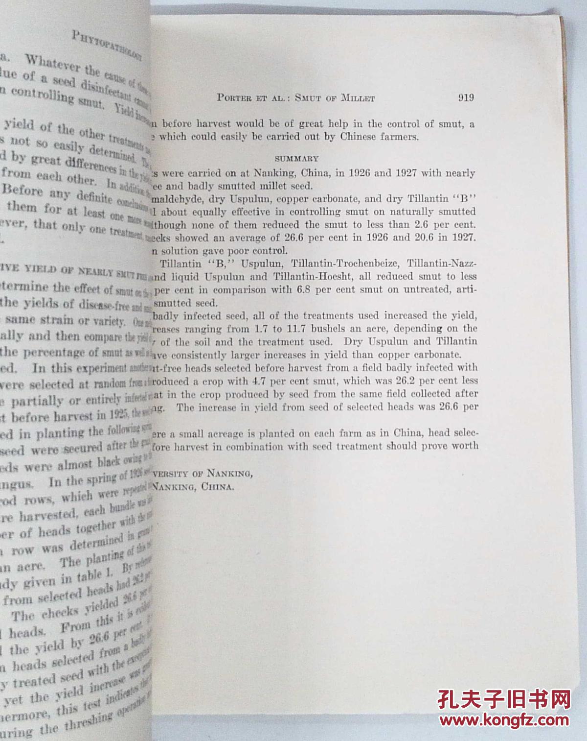 【图】金陵大学农业学系图书馆馆藏 英文书籍