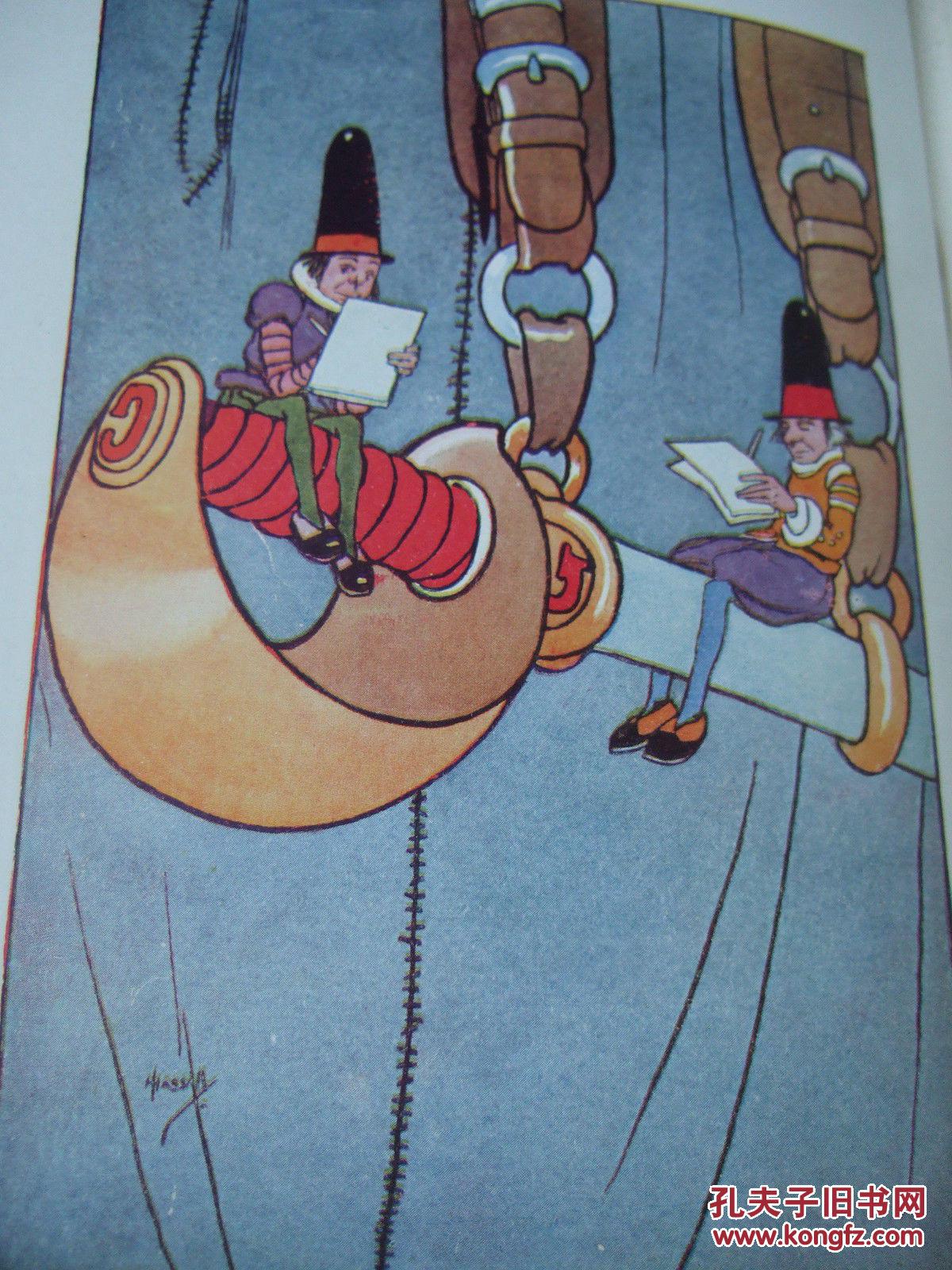 稀少《格列佛游记,小人国和大人国 john hassell版画插图,约1931年
