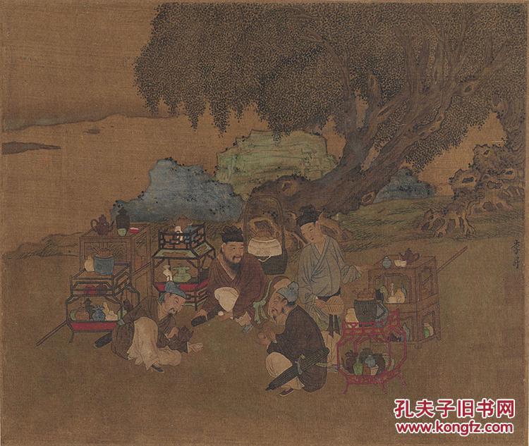 401李升货郎图页绘画