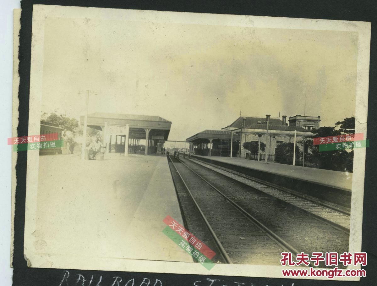民国1922年江苏苏州火车站全景以及苏州大街景象老照片