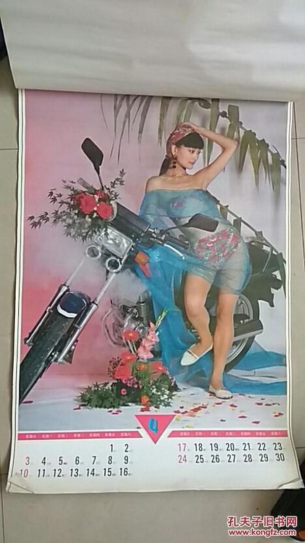 1994年挂历摩托明星12张