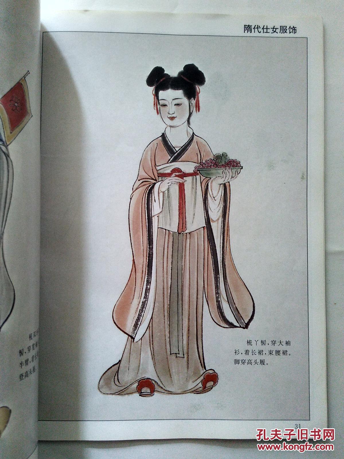 古代仕女画法 ,下图为实物,书皮有小伤