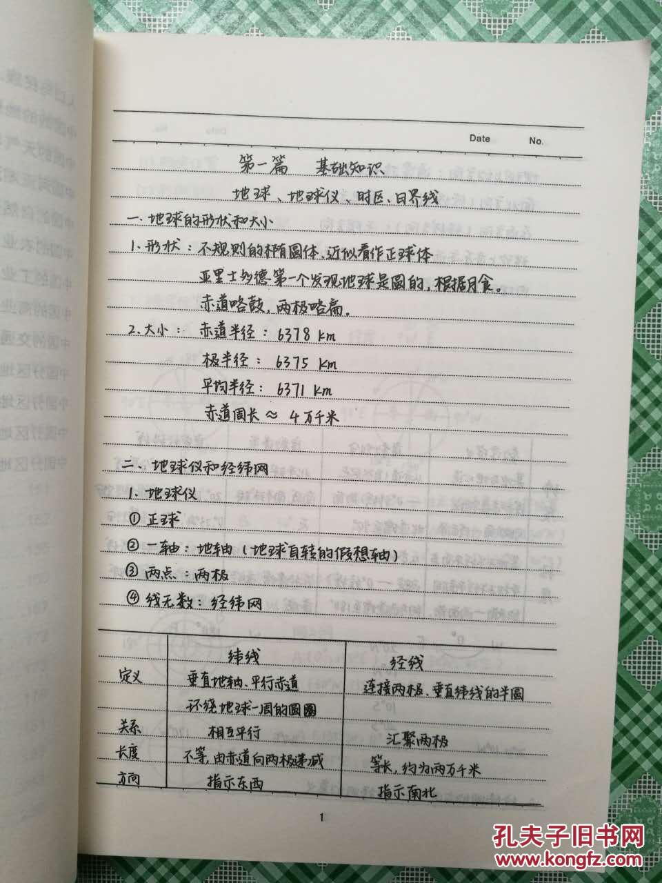 高考学霸笔记地理 *