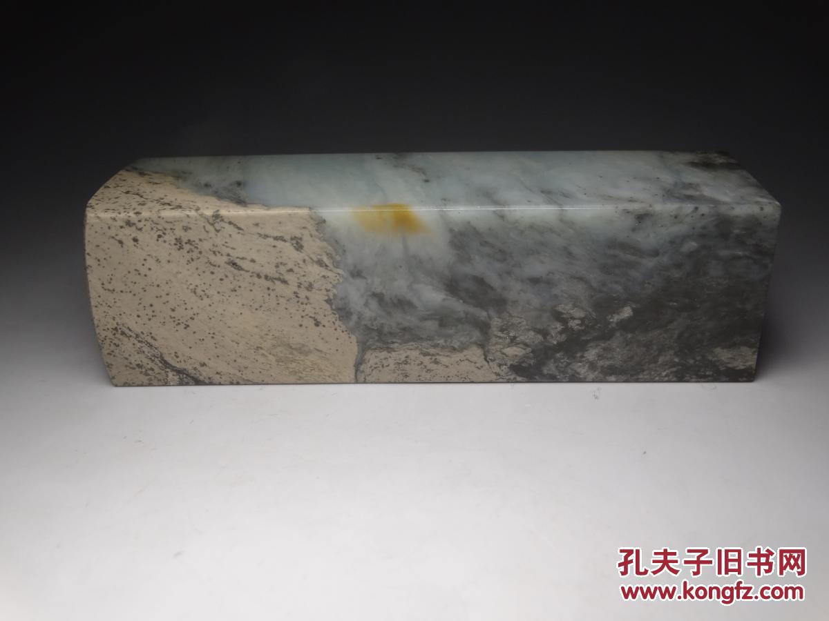 品种石 云南天青石印章 质地透彻 石中君子 石性稳定 品好无裂 难得