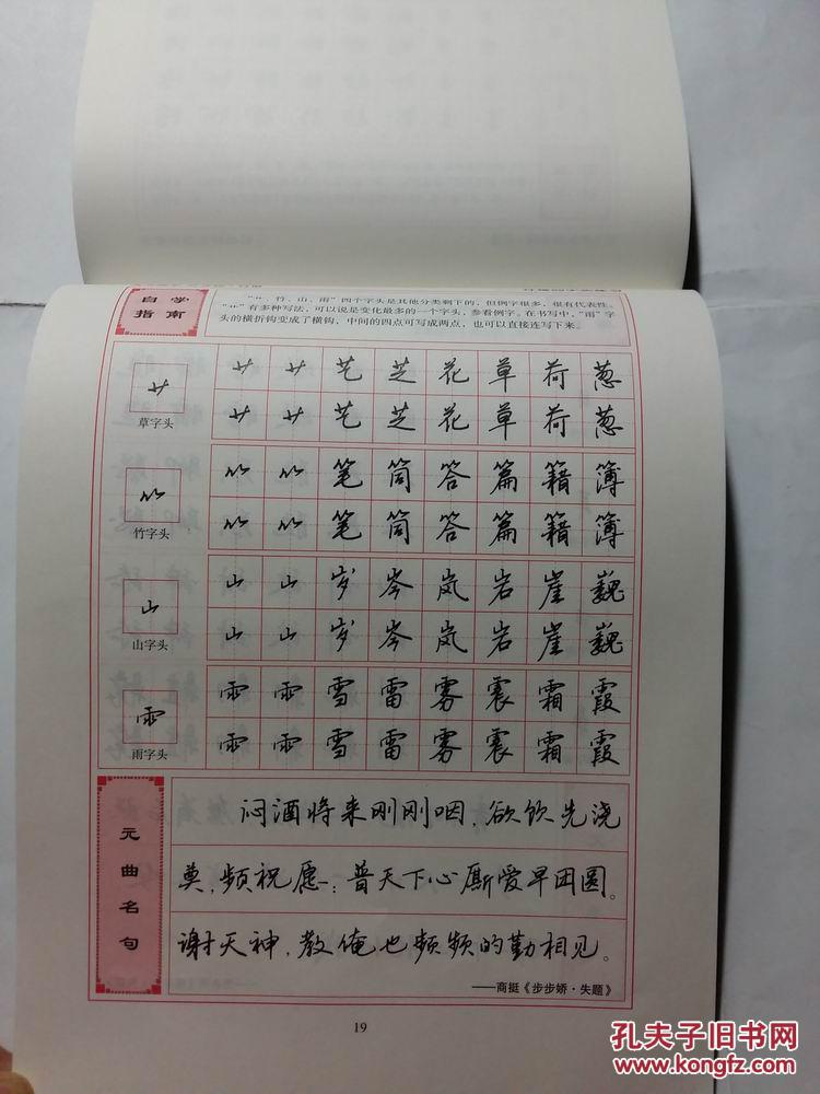 王建平钢笔字帖 行书楷书 硬笔书法临摹 钢笔书法快速