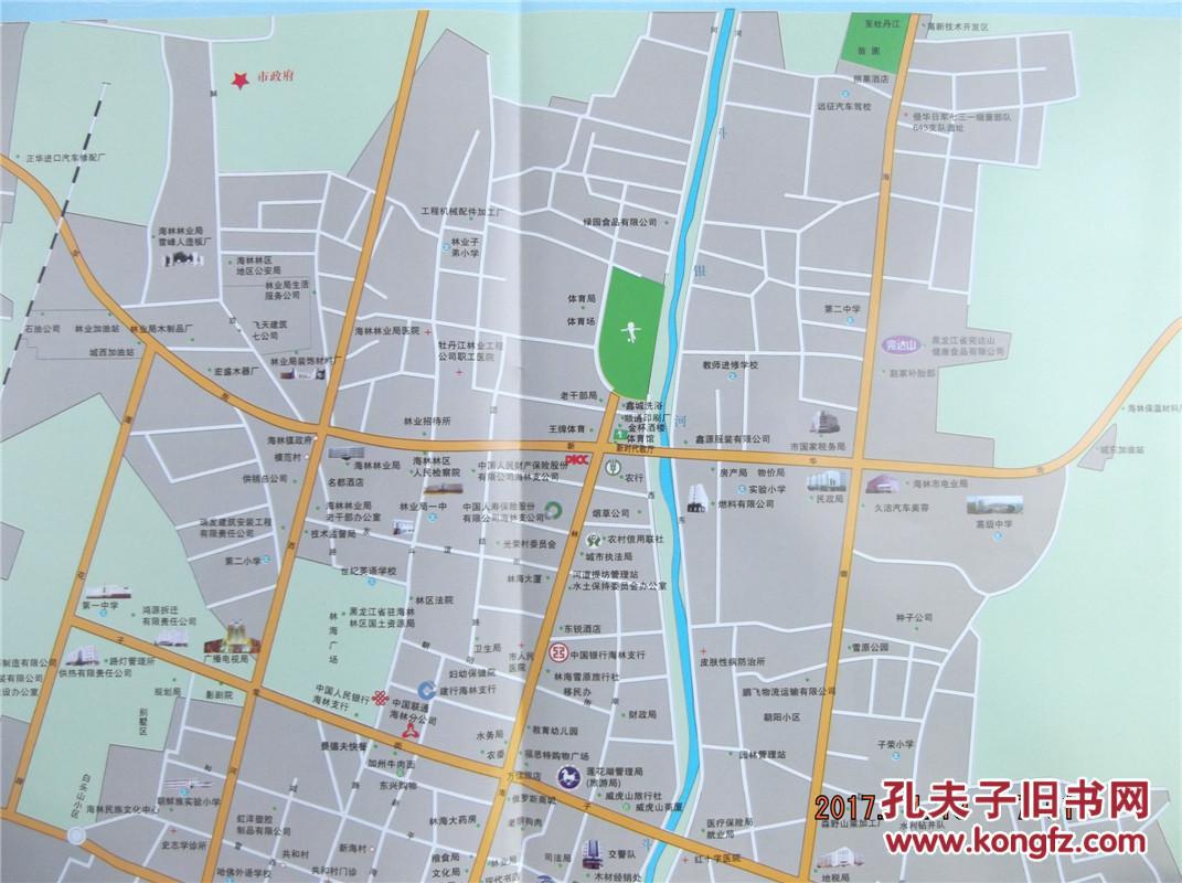 海林市旅游交通图-海林市域图-海林市街区图-对开地图