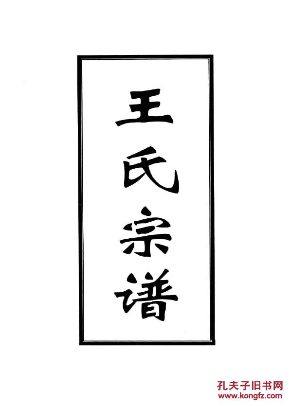 家谱----王氏宗谱河北支 晋公 字子乔 又称王子晋 16开 810页 2006年