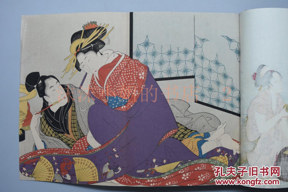 以及妇女叭毡靖∈阑婊岣鹗伪闭海女与蛸全图安藤广重秘画葛饰北斋